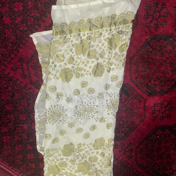 Pakistani indian  dress 2 piece with scarf dupatta - Picture 7 of 9